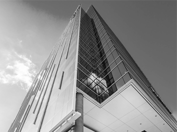 skyscraper black and white worms eye view corporate building champion partners real estate investments